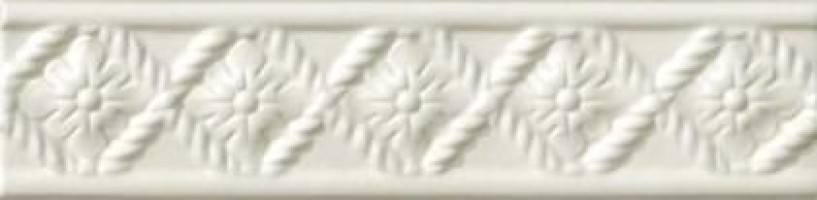 Бордюр Ceramiche Grazia Amarcord Igea Bianco Matt 5x20 IGE01