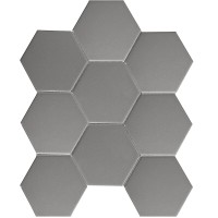 Мозаика Starmosaic Geometry Hexagon Big Grey Matt 29.5x25.6