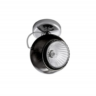 Светильник Lightstar Fabi Nero точечный накладной декоративный хром/черный матовый 110574