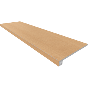 Комплект Estima Classic Wood CW04 (Ступень 33x120 неполированная (прямоугольный бортик) без насечек + Подступенок 14.5x120)