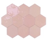Плитка WOW Zellige Hexa Pink 10.8х12.4 настенная 122082