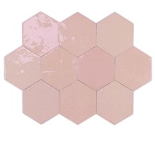 Плитка WOW Zellige Hexa Pink 10.8х12.4 настенная 122082