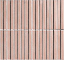 Мозаика Porcelain Mosaic Strip Розовый Матовый 1.5x14.5 29.4x31.3 Y15FW42
