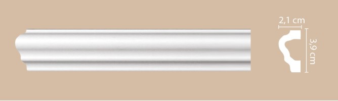 Молдинг гладкий Decomaster A020 (39x21x2000 мм)
