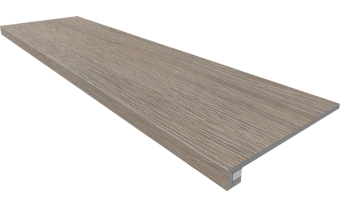 Комплект Estima Kraft Wood KW02 (Ступень неполированная 33x120 (прямоугольный бортик) без насечек + Подступенок 14.5x120)