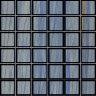 Мозаика AVA Ceramica Macauba Azul Mosaico 6mm Rett 5x5 30x30 87192