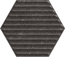 Плитка Paradyz Space Dust Nero Heksagon Struktura B 17.1x19.8 настенная