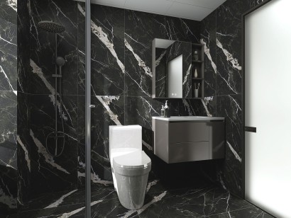 Керамогранит Global Tile Flame Черный 60x120 GT1206020105LGR