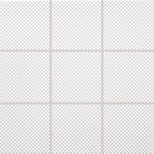 Мозаика Rako Color Two белая матовая рельефная 1x1 30x30 GRS0K623