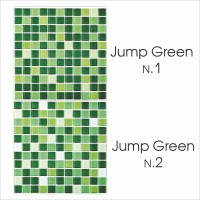 Стеклянная мозаика Bonaparte Jump Green №1 2.5x2.5 30x30