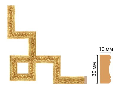 Декоративный угловой элемент Decomaster 165-3-126 (300x300 мм)