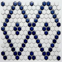 Мозаика NSmosaic Porcelain Series керамика глянцевая 2.3x2.6 30.6x35 PS2326-43