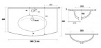 Стеклянная раковина Cezares Comfort 101x55 Extra-light 82416