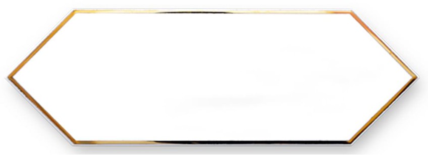 Бордюр Maritima Ceramics Zenith Decor Gold White 10x30