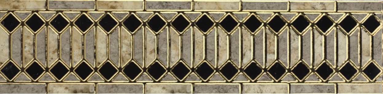Бордюр Infinity Ceramic Tiles Rimini Listello Gris 15x60
