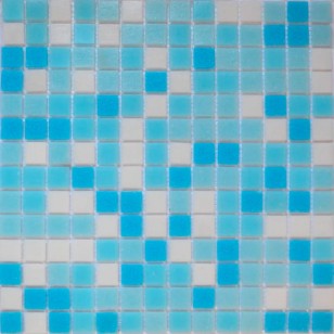 Мозаика Pixmosaic Glass Голубая на Сетке 2x2 30.5x30.5 KG301