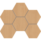 Мозаика Estima Classic Wood Hexagon неполированная 25x28.5 CW04