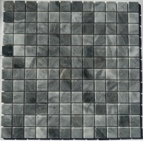 Мозаика Pixmosaic Каменная мозаика из мрамора Ice Grey на сетке 30.5x30.5 PIX336