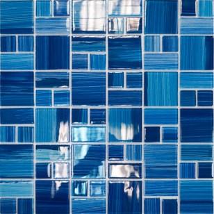 Мозаика Pixmosaic Каменная мозаика Лазурная 30x30 JSM-CH1022