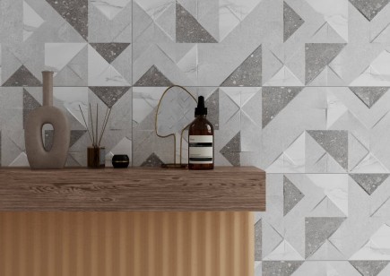 Плитка Gracia Ceramica Origami Grey Wall 03 настенная 30x90 010100001308