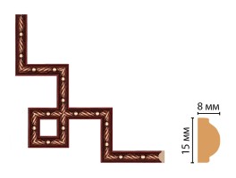 Декоративный угловой элемент Decomaster 130-3-52 (200x200 мм)