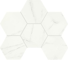 Мозаика Piemme Valentino Marmi Reali Esagono Carrara Mat Ret 29x41.5 00409