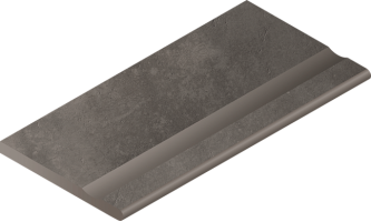 Бортик Italon Millennium Х2 Black Bor. Svasato Round 33x60 с выемкой закругленный 620090000752