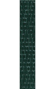 Бордюр Kerama Marazzi Левада зеленый темный глянцевый 7x40 LSB001