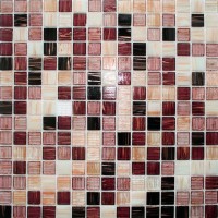 Мозаика Pixmosaic Glass Бордовая 2x2 30.5x30.5 JS10