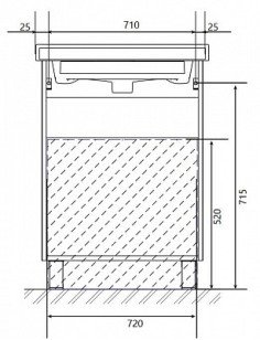 Тумба 1MarKa Gaula 80x38x85 У92547