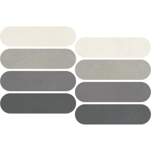 Мозаика Italgraniti Nuances Mosaico Ovale Mix Freddo 1 19.5x37 NU00MOVF1