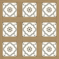 Керамогранит Parquet Chateau Deco Honey Matte Glossy Ink