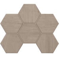 Мозаика Estima Classic Wood Light Grey Hexagon неполированная 25x28.5 CW01