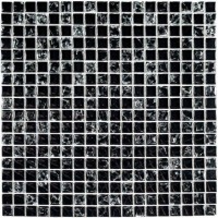 Стеклянная мозаика Imagine Lab Glass Mosaic Black 1.5x1.5 30x30 BL8104