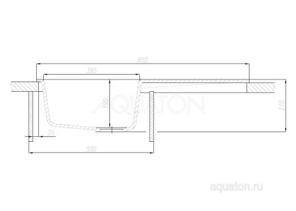 Мойка для кухни Акватон Верона 86x50x21 1A710032VR230