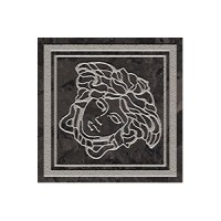 Вставка Versace Meteorite Tozzetto Medusa Nero/Platino Sabbiato Lap 9.8x9.8 47291
