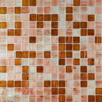 Мозаика Pixmosaic Glass Персиковая 2x2 30.5x30.5 JS14
