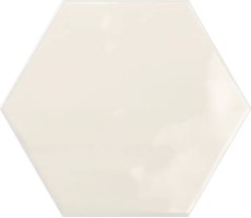 Плитка Ribesalbes Ceramica Geometry Hex Ivory Glossy 15x17.3 настенная PT03135