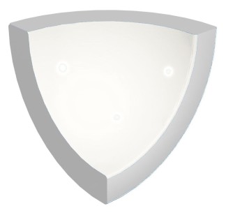 Pool Tile Radial Internal Corner White Smooth
