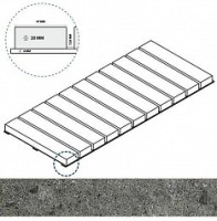 Решетка Italon Genesis Х2 Grey Griglia Stream 20 25x60 620090000594