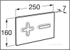 Кнопка смыва для инсталляции Roca PL-6 0.7x25x16 890085002