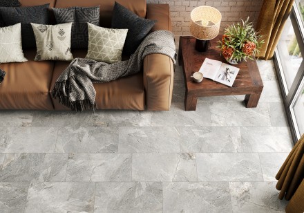 Керамогранит Delacora Stoncrete Gray лаппатированный 60x120 D120226L