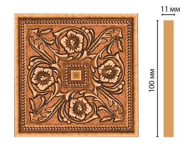 Вставка цветная Decomaster 156-2-58 (100x100x11 мм)