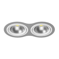 Комплект из светильника и рамки Lightstar Intero 111 Double Round (217929+217906+217906) i9290606