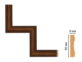 Декоративный угловой элемент Decomaster 187-1-51 (300x300 мм)