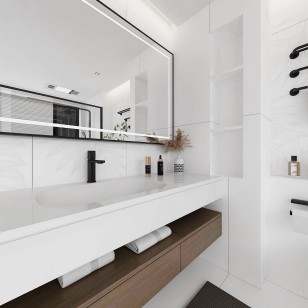 Керамогранит Global Tile Lavina Белый 60x120 GT1206016603MDR1