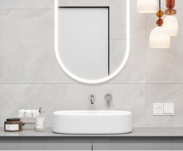 Керамогранит Laparet Onyx Lux Silver Серый Полированный Матированный 60x120