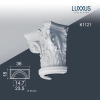 Капитель полуколонны Orac Decor Luxxus K1121 (19x35.5x29.5 см)