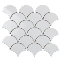 Мозаика Starmosaic Shapes Fan White Glossy 29.3x27.4