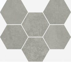 Мозаика Italon Terraviva Grey Hexagon 25x29 620110000109
